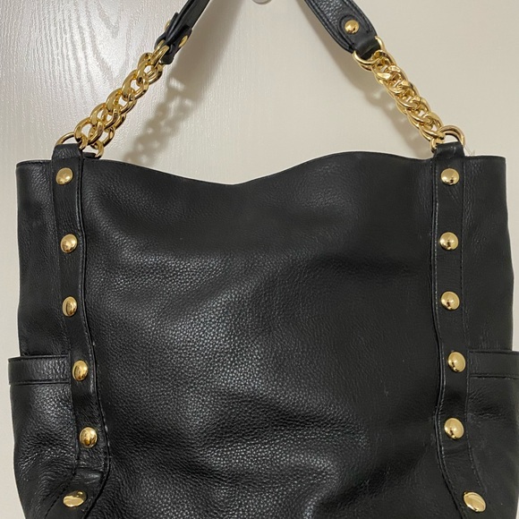 Michael Kors Black Leather Shoulder Bag - Picture 2 of 3